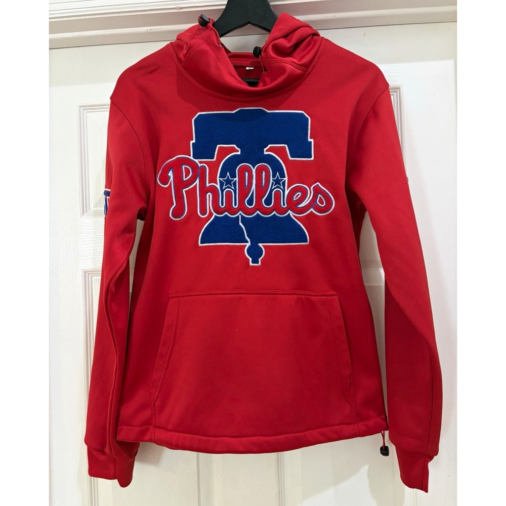 Philadelphia Phillies Red Pullover Hoodie Sweatshirt Adult S MLB Baseball